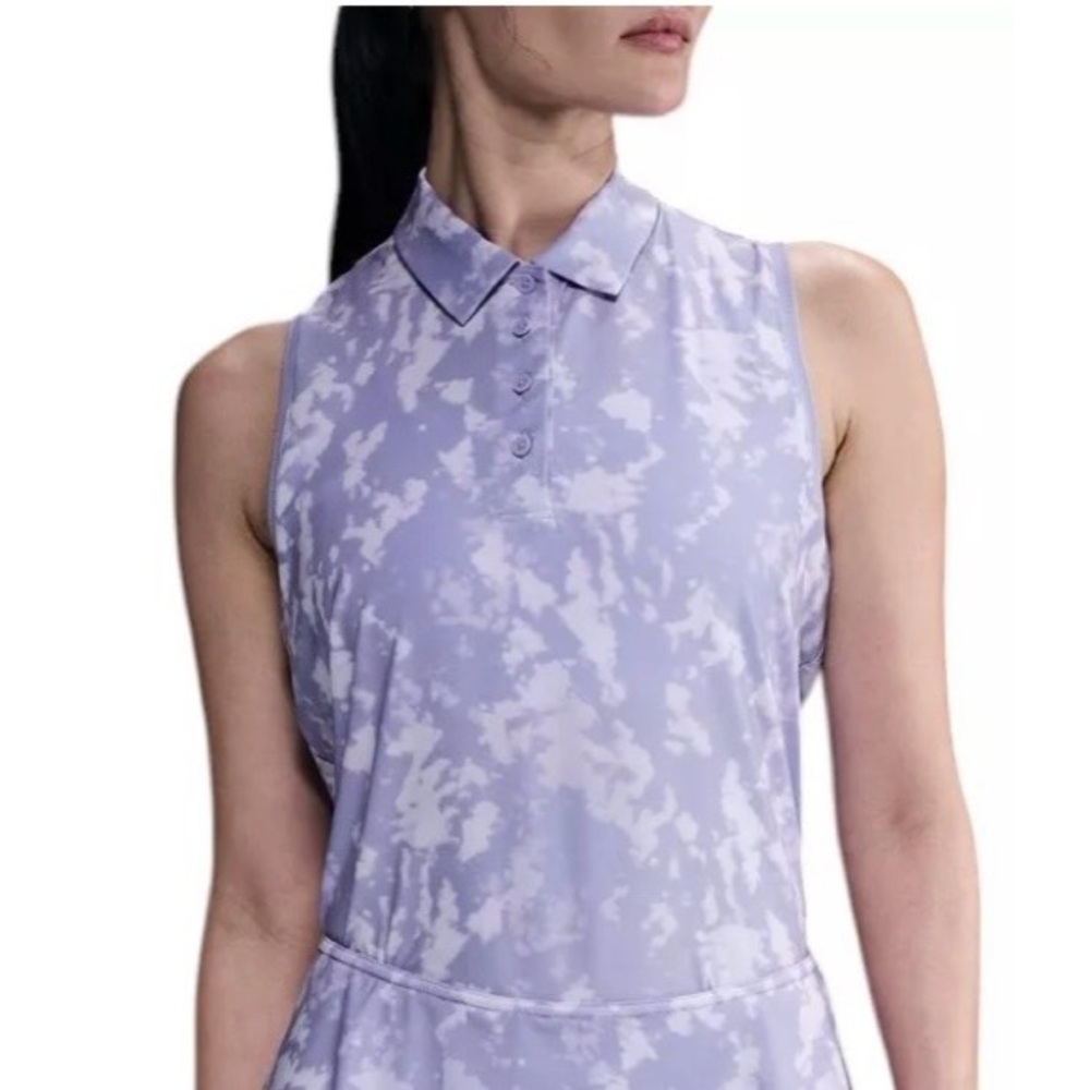 🆕 NWT! NIKE Lilac Ice/White Dri-Fit Sleeveless Polo sz. XL